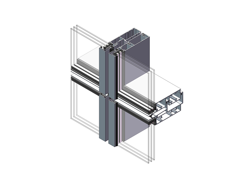 CLOSED-CAVITY UNITIZED CURTAIN WALL
